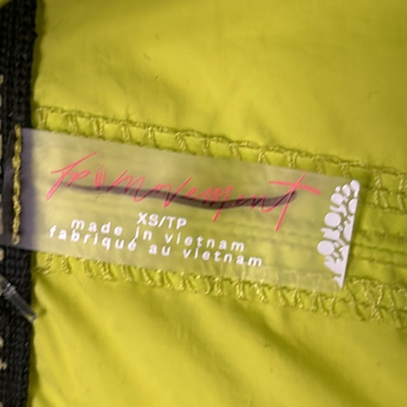 Free people movement yellow hooded romper sz x small NWOT - Picture 7 of 7